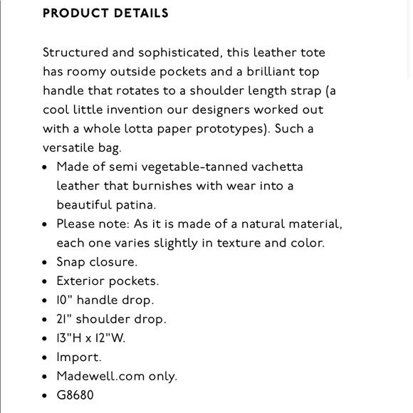 Madewell Passenger Tote - Picture 12 of 14